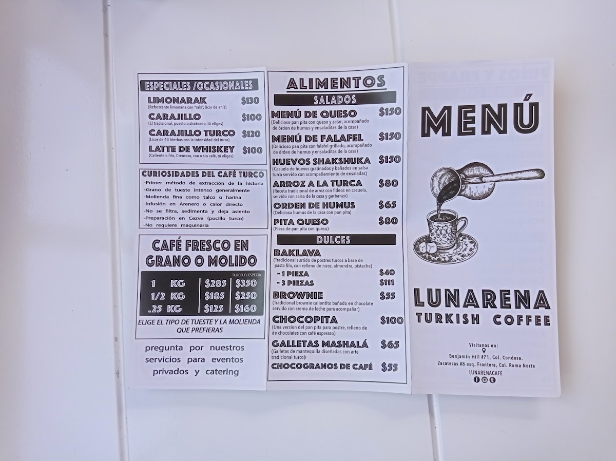 Lunarena Cafe Condesa Menu - Image 3